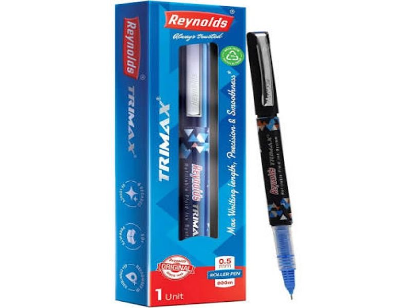 REYNOLDS  TRIMAX BLUE ROLLER PEN